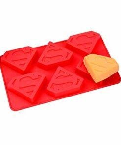 Alternative view of Vedini 6 Cavity Superman Symbol Soap Making Silicone Mould JKB-360