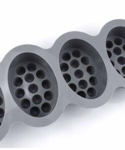 Alternative view of Vedini Silicone Soap Molds - 4 Cavities Massage Bar Ellipse Mold JKB-729