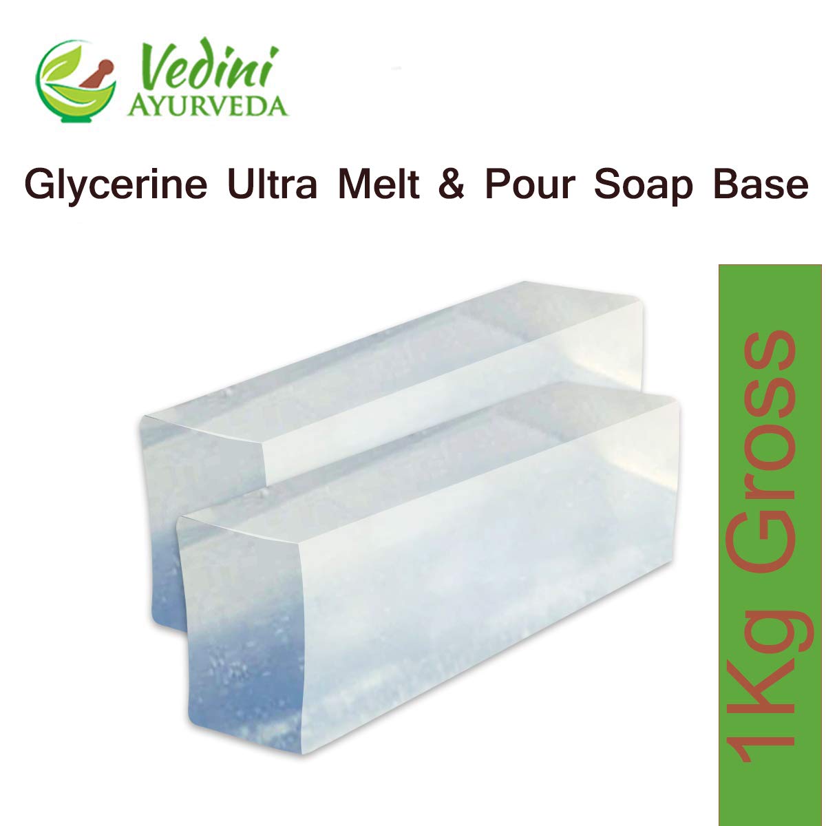 Melt & Pour Soap Base, Clear Transparent, SLS Free