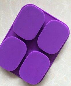Alternative view of Vedini 4 Cavity Baby Angel Rectangular Silicone Mold for Homemade Soap Muffin JKB-361