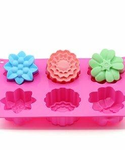 Alternative view of Vedini 6 Cavity Assorted Silicone Flower Soap Mold JKB-357