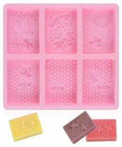 Rectangle Honeybee Honeycomb Shape Mould