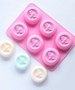 6 cavities bee soap molds
