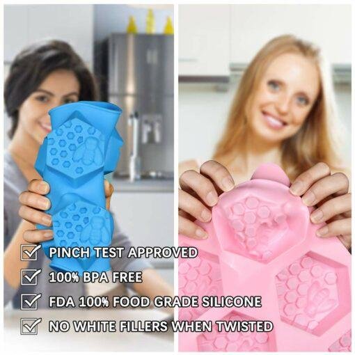 3d bee honeycomb soap molds hexagon