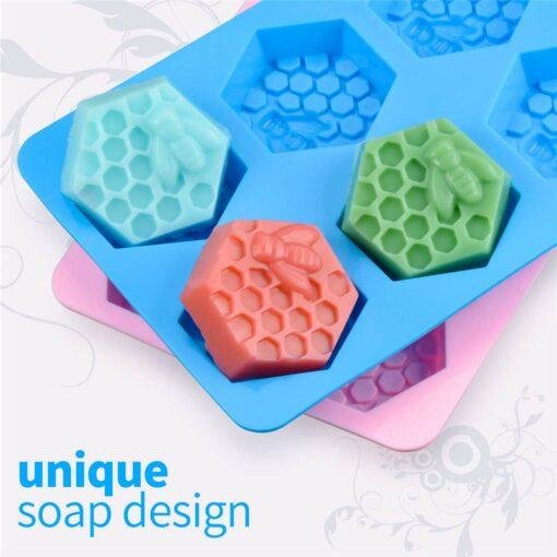 3d bee honeycomb soap molds hexagon