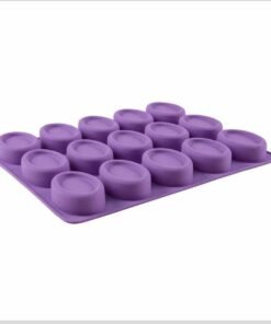 Alternative view of Vedini Silicone 15 Cavity Oval Shaped Handmade Flexible Soap Mold Soap Weight: Approx 50-55 Grams) JKB-348
