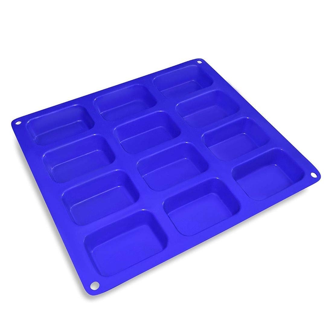 Vedini 12-Cavity Petite Silicone Mold for Soap, Bread, Loaf, Muffin, Brownie, Cornbread, Cheesecake, Pudding JKB-349 - Image 3