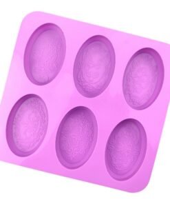 Oval Shape Silicone Soap Mold