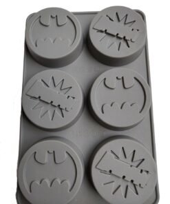 Alternative view of Vedini 6 Cavity Batman Shape Soap Making Silicone Mould 100gms JKB-339