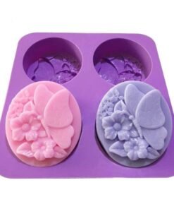 Butterfly Flower Soap Mold