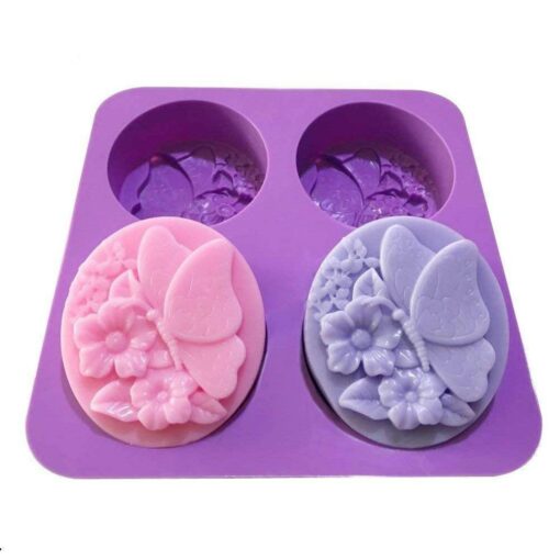 Butterfly Flower Soap Mold