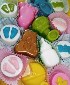 Alternative view of Vedini Baby Shower Party Pan Bear Carriages Bottle Feet Bear Silicone Soap Chocolate Cake Cookie Mold Pudding Jelly Mold JKB-687
