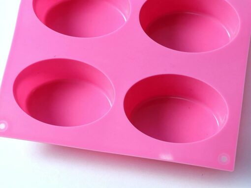 8 Cavity Oval Shape Silicone molds/Mould for Soap Candle Making 90-100 Grams appx.