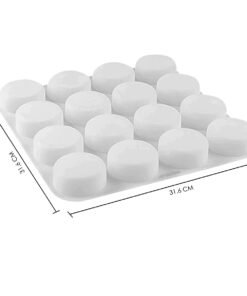 Alternative view of Vedini Round Shape 16 Cavity Silicone Mold (90 gm approx) JKB-334
