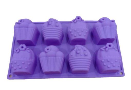 Vedini Cup Cake Making 8 Cavity Silicone Mold