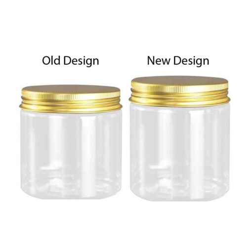 200ml jar plastic with golden cap
