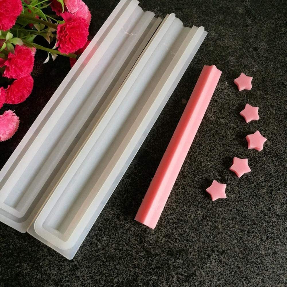 Star Shaped Soap Molds Cylinder Silicone Soap JINDEAL INC