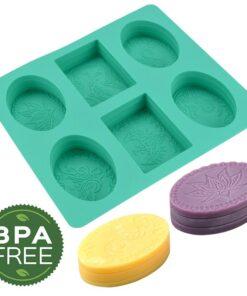 Vedini 6 Cavity Rectangle Oval Designer Silicon Mold