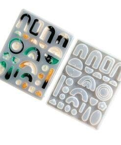 Alternative view of Vedini Earring Epoxy Mold Fashion Earring Resin Mold Jewelry Pendant Silicone Mold JKB-819