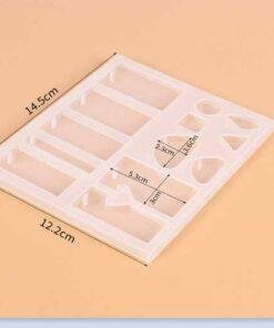 Alternative view of Vedini Resin Molds Pack of 1, Jewelry Making Kit, Silicone Molds Resin Casting Molds Earring Molds with Hooks, Rings for DIY Women Earrings, Keychain Pendant JKB-818