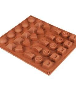 Alternative view of Vedini 30 cavity Random Silicone Chocolate Mould, (3-6 gm appox) JKB-662