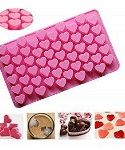 Alternative view of Vedini 55 Cavity Small Heart Chocolate Silicon Mold/ Mould (1-2 gm appox) JKB-658