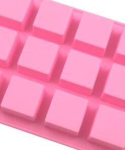 Alternative view of Vedini 12 cavity square shape silicon chocolate Molds (Appox 15-20gm) JKB-653