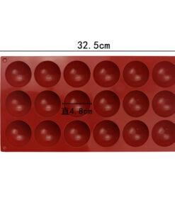 18 cavity semicircle mold