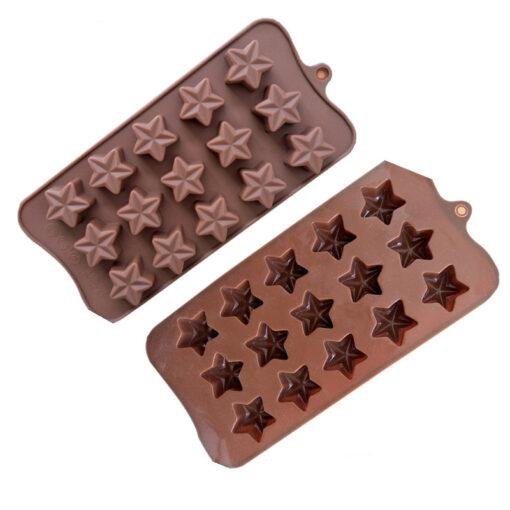 Vedini 15 cavity five-pointed star chocolate mold JKB-650 - Image 2