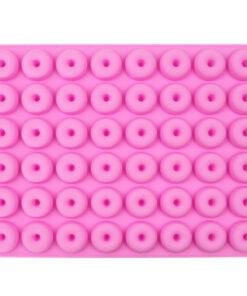Alternative view of Vedini Silicone 48 Cavity Small Donut Mold Fondant Chocolate Resin Clay Candle Mold DIY Kitchen Baking (48 Cavity Small Donut) JKB-645