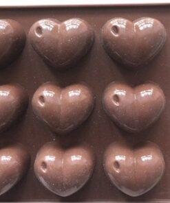 Alternative view of Vedini 15 cavity heart with raindrop shape silicon resin mold silicone chocolate moulds JKB-652