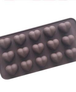 Alternative view of Vedini 15 Cavity Heart Shape Silicone Resin Mold, Silicon Chocolate Molds JKB-651
