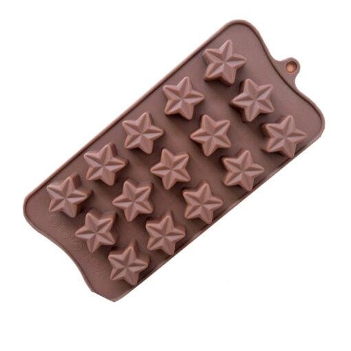 Vedini 15 cavity five-pointed star chocolate mold JKB-650 - Image 3
