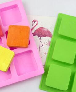 6 Cavities Rectangle shape Silicone mold