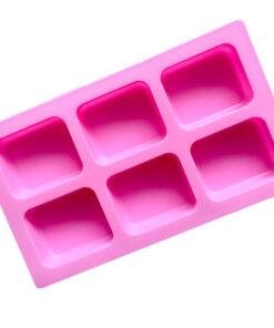 Alternative view of Vedini 6 cavity cuboids soap silicone mold JKB-320 (Appox 80ml)