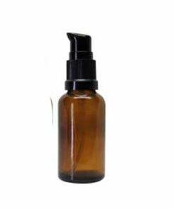 Glass Amber Serum Pump Bottle
