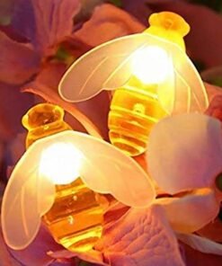 Alternative view of Honey Bee fairy LED Light string – 16 BEES ( warm White) jkb-1015
