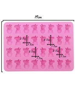 Alternative view of Vedini 32 Cav MINI Peppa Pig Silicone Jelly Chocolate Cake Mould JKB-637