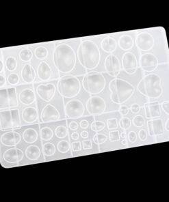 Alternative view of Vedini Moonlight gem peach heart square oval cake small decorative mold handmade crystal drop glue mold