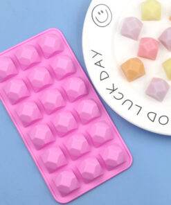 Vedini 18 even diamond chocolate silicone mold2