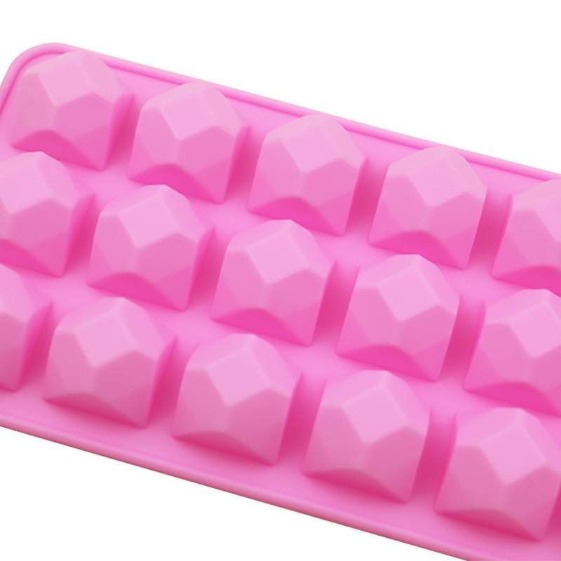 Vedini 18 even diamond chocolate silicone mold JINDEAL INC