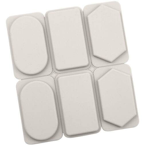 Vedini 2 round 2 square 2 diamond silicone aromatherapy wax mold1
