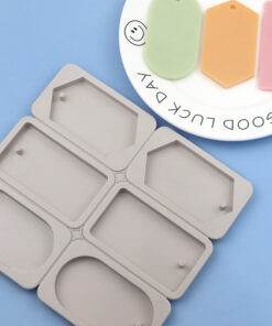 Vedini 2 round 2 square 2 diamond silicone aromatherapy wax mold2