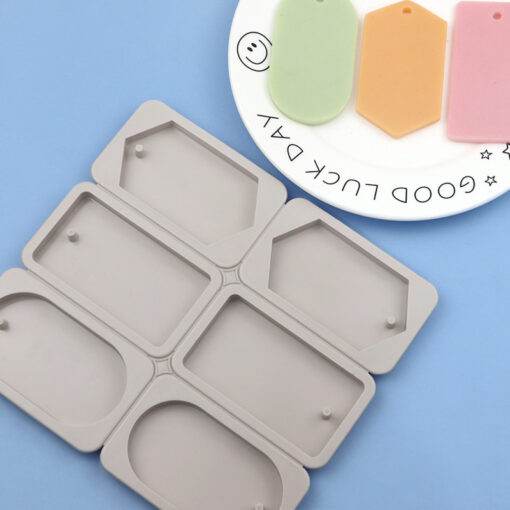Vedini 2 round 2 square 2 diamond silicone aromatherapy wax mold2
