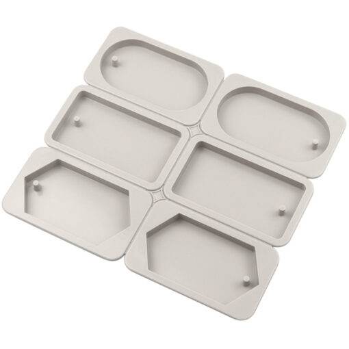 Vedini 2 round 2 square 2 diamond silicone aromatherapy wax mold3