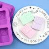 Vedini 4 even prayer angel silicone cake mold