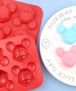 Vedini 4 even silicone mouse shape cake mold1