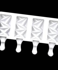 Alternative view of Vedini 4 large diamond ice cream mold creative summer ice tray food grade silicone without stick JKB-635