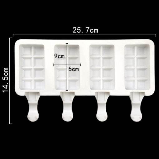 Vedini 4 large square ice cream mold
