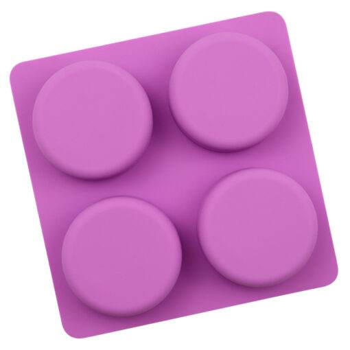 Vedini 4 round double face DIY handmade soap mold